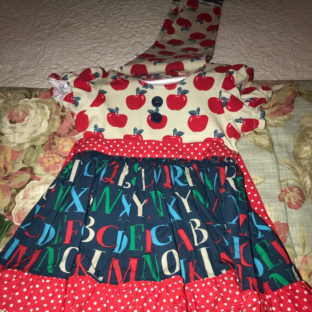 Apples and alphabet matching set